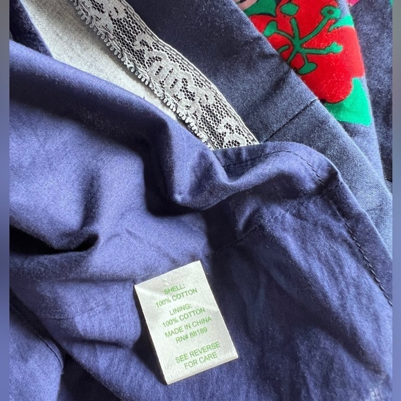 Lilly Pulitzer Lottie Navy Cherry Floral Strapless Dress size 8 - Picture 10 of 13